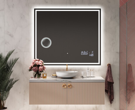 Koupelnové zrcadlo s LED podsvícením L49 #9