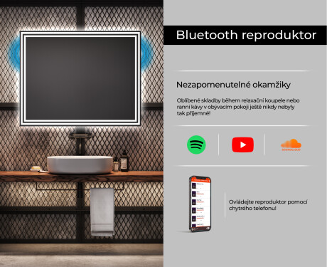 Koupelnové zrcadlo s LED podsvícením L57 #6