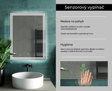 Koupelnové zrcadlo s LED podsvícením L57 #7