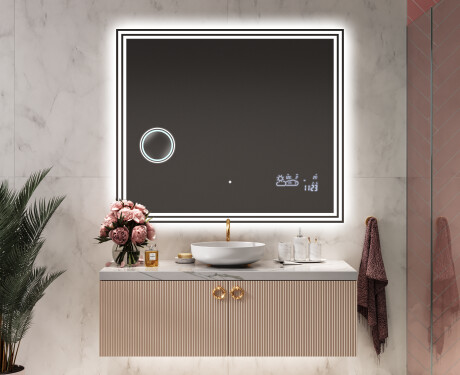Koupelnové zrcadlo s LED podsvícením L57 #9