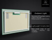 Koupelnové zrcadlo s LED podsvícením L58 #2