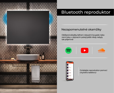 Koupelnové zrcadlo s LED podsvícením L58 #6