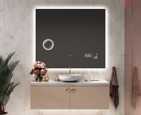 Koupelnové zrcadlo s LED podsvícením L58 #7