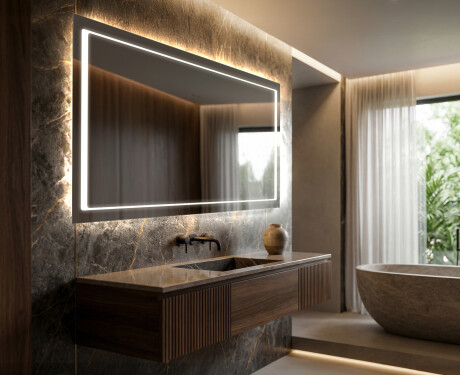 Koupelnové zrcadlo s LED podsvícením L61