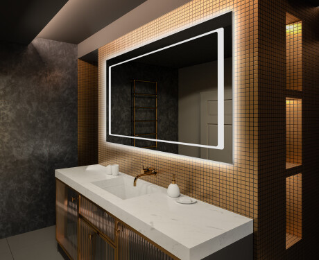 Koupelnové zrcadlo s LED podsvícením L61