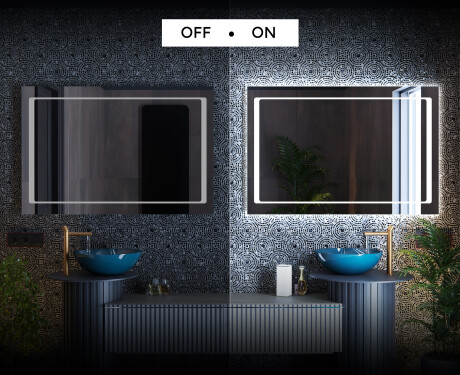 Koupelnové zrcadlo s LED podsvícením L61 #3