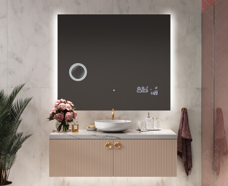 Koupelnové zrcadlo s LED podsvícením L62 #7