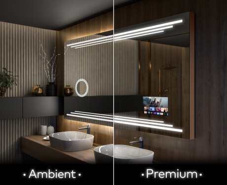 Koupelnové zrcadlo s LED podsvícením L75 #1
