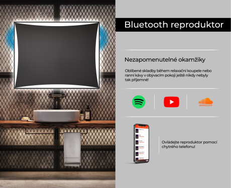 Koupelnové zrcadlo s LED podsvícením L77 #6