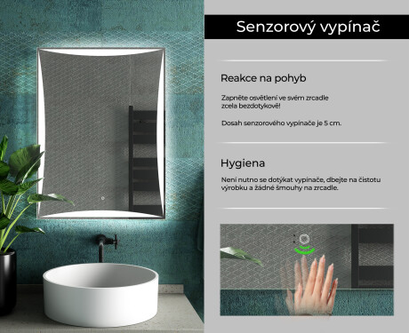 Koupelnové zrcadlo s LED podsvícením L77 #7