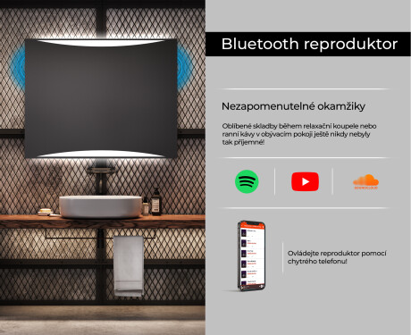 Koupelnové zrcadlo s LED podsvícením L78 #6