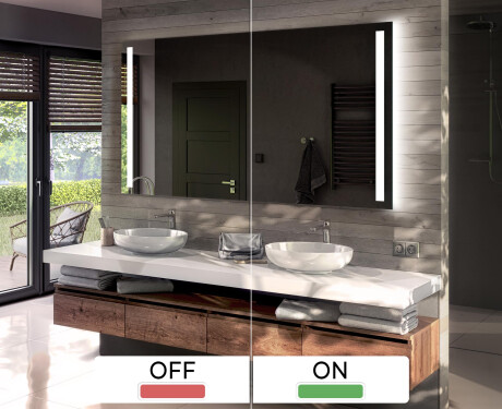 Zrcadlo s bateriovým osvětlením LED L02 #3