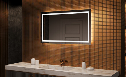 Koupelnové zrcadlo s LED podsvícením 120x70cm s chladnou barvou LED 7000K, teplou barvou 3000K nebo neutrální barvou 4500K