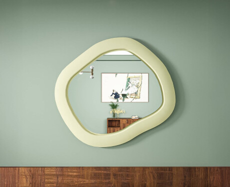 Designové LED zrcadlo z MDF v geometrickém tvaru L309 #7