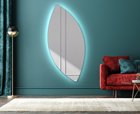 LED zrcadlo do koupelny s nepravidelným tvarem L221