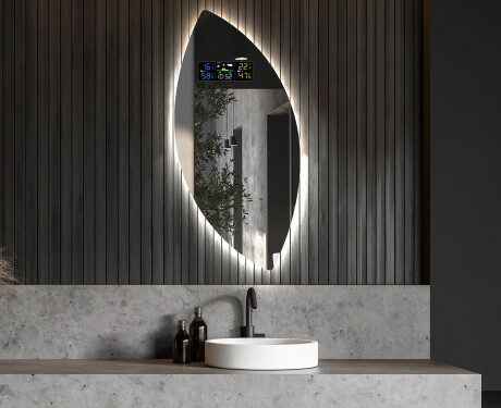 LED zrcadlo do koupelny s nepravidelným tvarem L221 #6