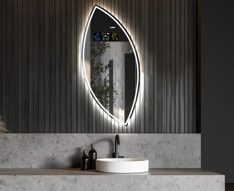 Dekorativni zrcadlo na zeď s osvětlením L223 #6