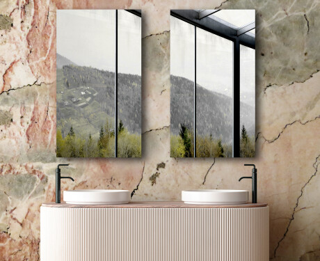 Obdélníkové vertikální zrcadlo L198 #6