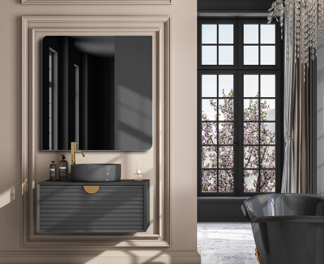 Zaoblený vertikální zrcadlo L202 #4