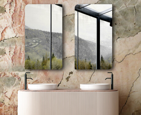 Zaoblený vertikální zrcadlo L202 #6