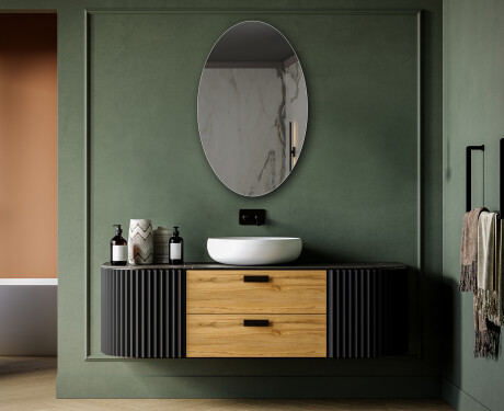 Oválná vertikální zrcadlo L207