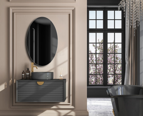 Oválná vertikální zrcadlo L207 #4