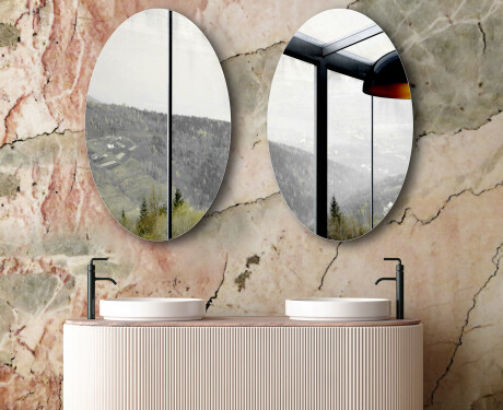 Oválná vertikální zrcadlo L207 #6