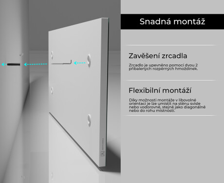 Obdélníkové zrcadlo s rámem L197 #6