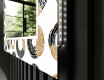 Dekorativní zrcadlo s LED osvětlením do obývacího pokoje - Donuts #11