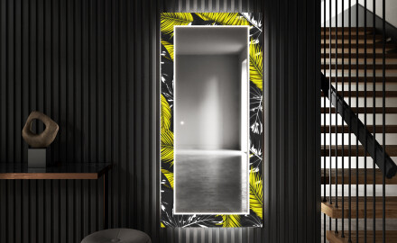Dekorativní zrcadlo s LED osvětlením do předsíně - Gold Jungle