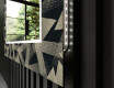 Dekorativní zrcadlo s LED osvětlením do obývacího pokoje - Dotted Triangles #11