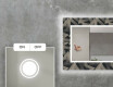 Dekorativní zrcadlo s LED osvětlením do obývacího pokoje - Dotted Triangles #4