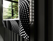 Dekorativní zrcadlo s LED osvětlením do obývacího pokoje - Dark Wave #11