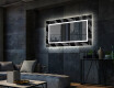 Dekorativní zrcadlo s LED osvětlením do obývacího pokoje - Dark Wave #2