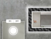Dekorativní zrcadlo s LED osvětlením do obývacího pokoje - Dark Wave #4
