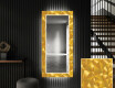 Dekorativní zrcadlo s LED osvětlením do předsíně - Gold Triangles