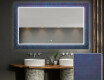 Podsvícené dekorativní zrcadlo do koupelny - Blue Drawing #1