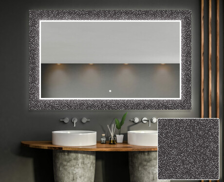 Podsvícené dekorativní zrcadlo do koupelny - Dotts