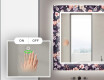 Podsvícené dekorativní zrcadlo do koupelny - Elegant Flowers #5