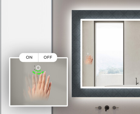 Podsvícené dekorativní zrcadlo do koupelny - Elegant #5