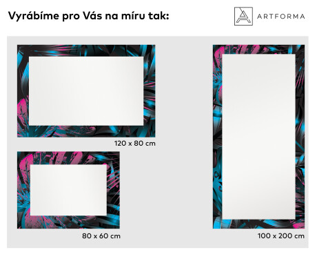 Podsvícené dekorativní zrcadlo do koupelny - Fluo Tropic #2