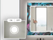 Podsvícené dekorativní zrcadlo do koupelny - Fluo Tropic #4