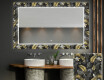 Podsvícené dekorativní zrcadlo do koupelny - Goldy Palm #1