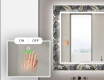 Podsvícené dekorativní zrcadlo do koupelny - Goldy Palm #5
