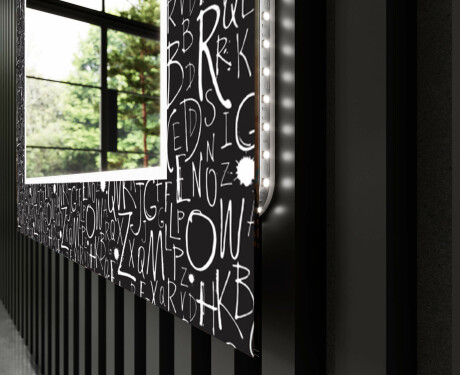 Podsvícené dekorativní zrcadlo do koupelny - Gothic #11