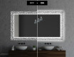 Podsvícené dekorativní zrcadlo do koupelny - Letters #7