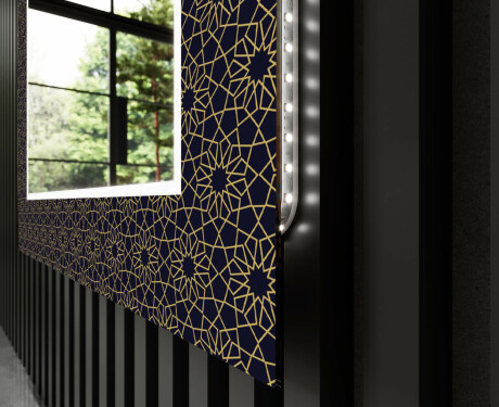 Podsvícené dekorativní zrcadlo do koupelny - Ornament #11