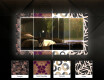 Podsvícené dekorativní zrcadlo do koupelny - Red Mosaic #6