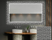 Podsvícené dekorativní zrcadlo do koupelny - Triangless #1