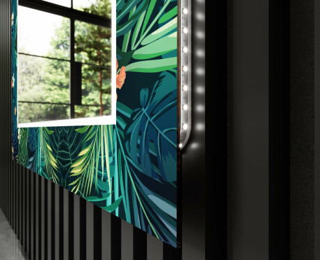 Podsvícené dekorativní zrcadlo do koupelny - Tropical #11